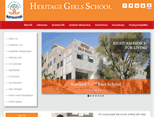 Tablet Screenshot of heritagegirlsschool.com